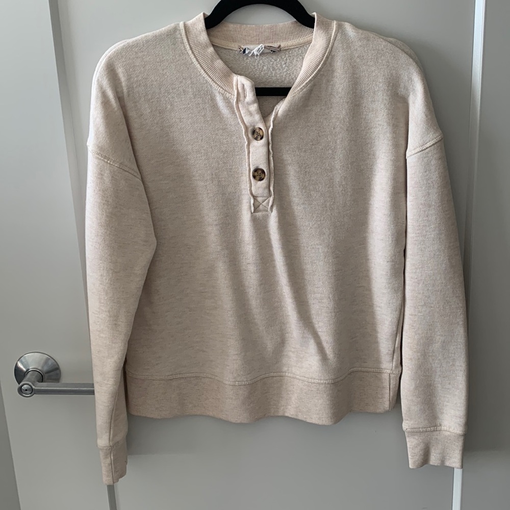 Button up sweatshirt